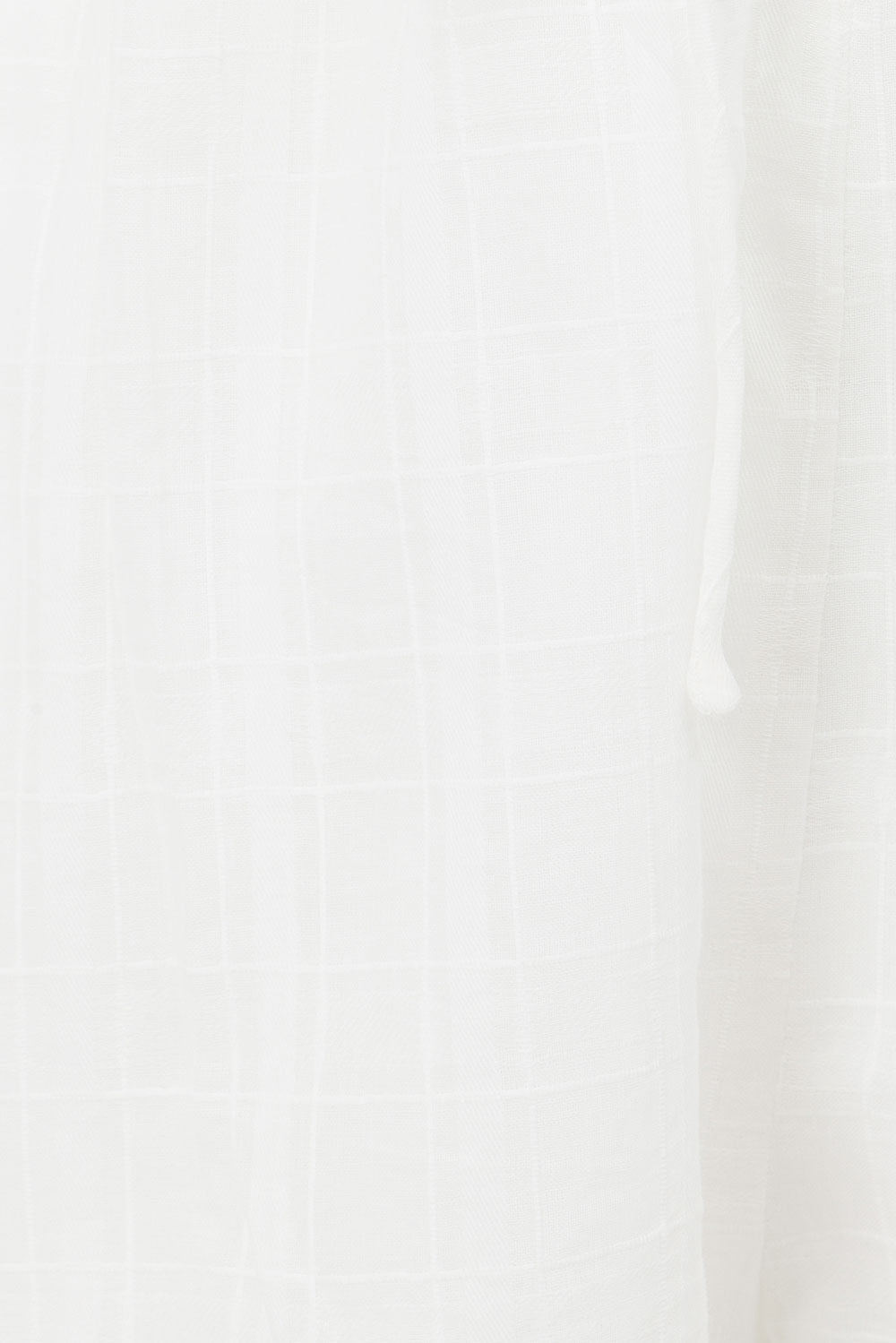 Stylish White Natural Cotton Hazel Shorts with Drawstring Waist