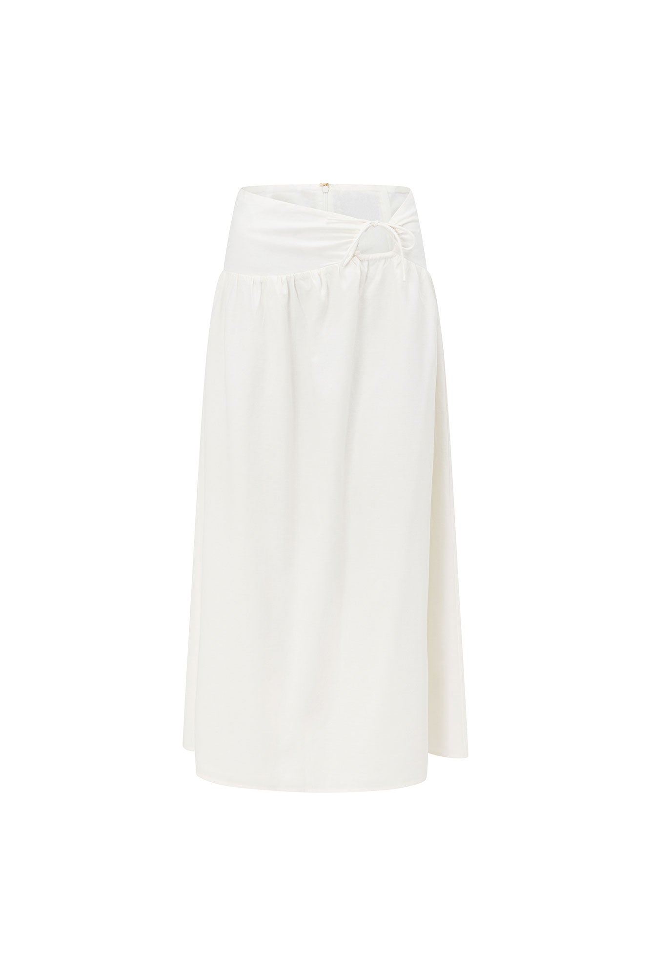 Exquisite White Dahana Midi Cotton Skirt for Fashion - Forward Individuals
