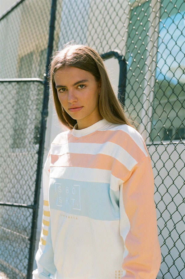 Unique Shutter Crew Sweater Sample with Minor Flaws