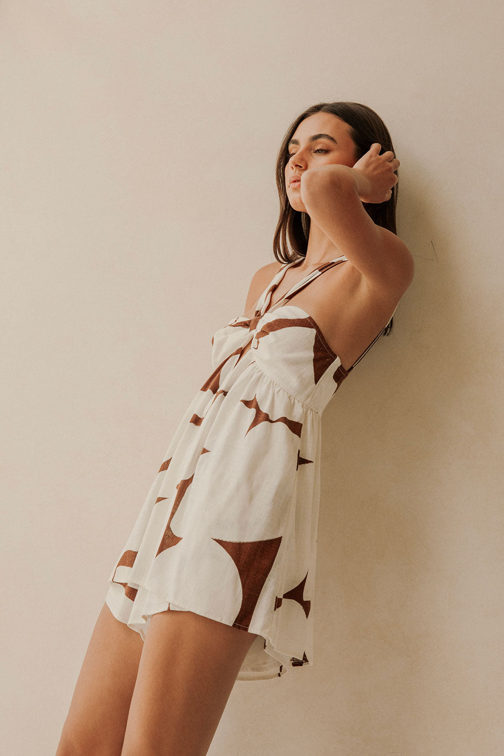 Exclusive Sunroom Chocolate Jada Playsuit for Day - to - Night Wear