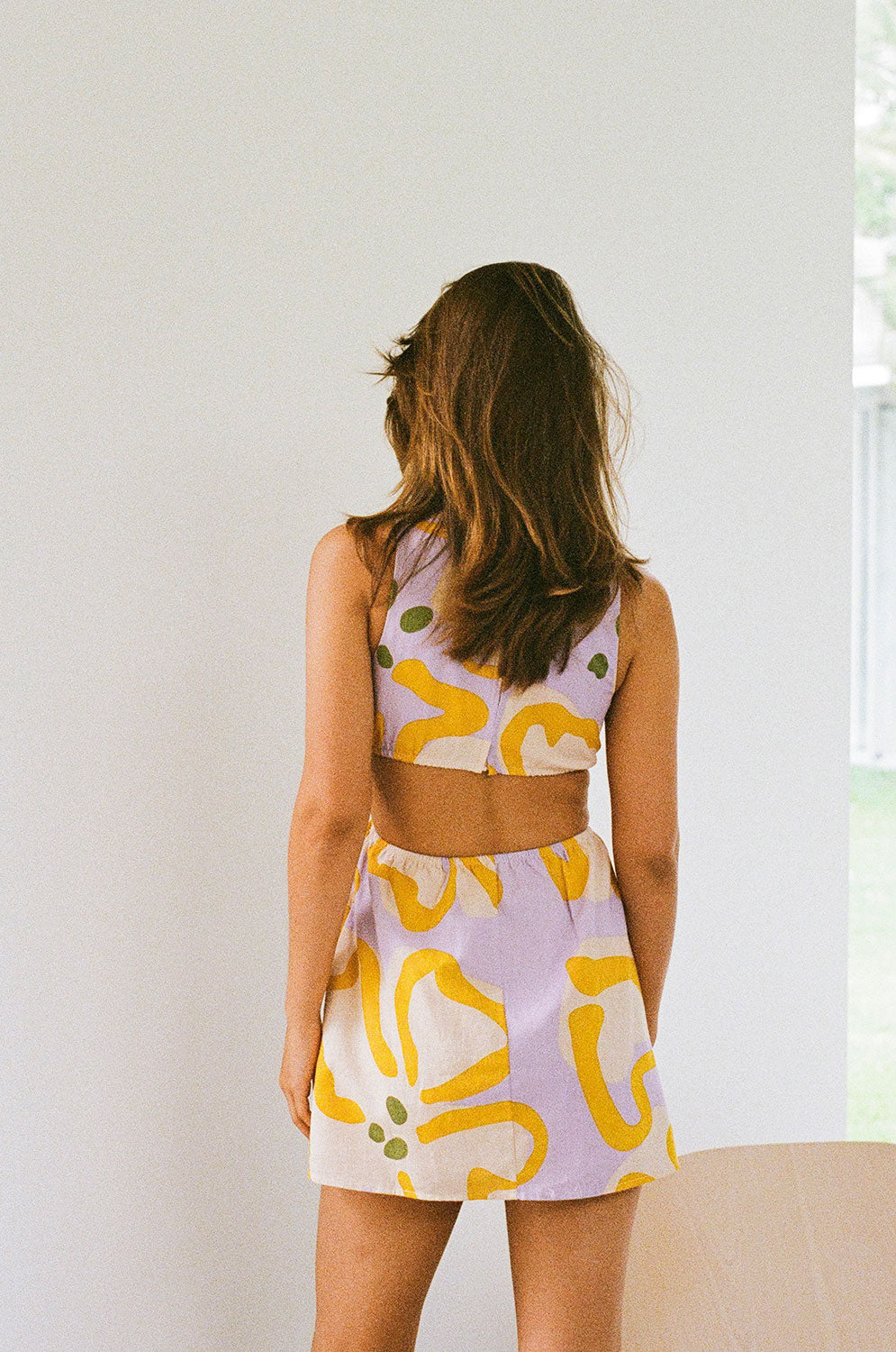 Unique Spot Floral Graciana Dress - One - of - a - Kind Sample