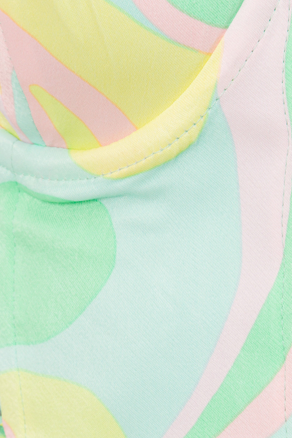 Exclusive Seafoam Swirl Print Marielle Matte Silky Top