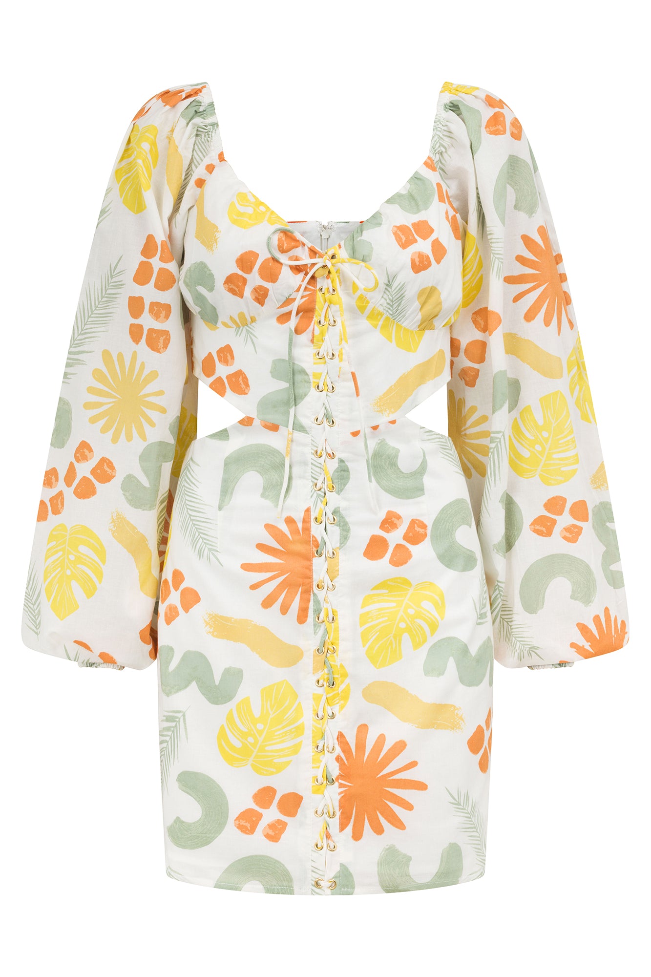 Unique Willa Desert Leaf Sample Dress with Faint Flaws