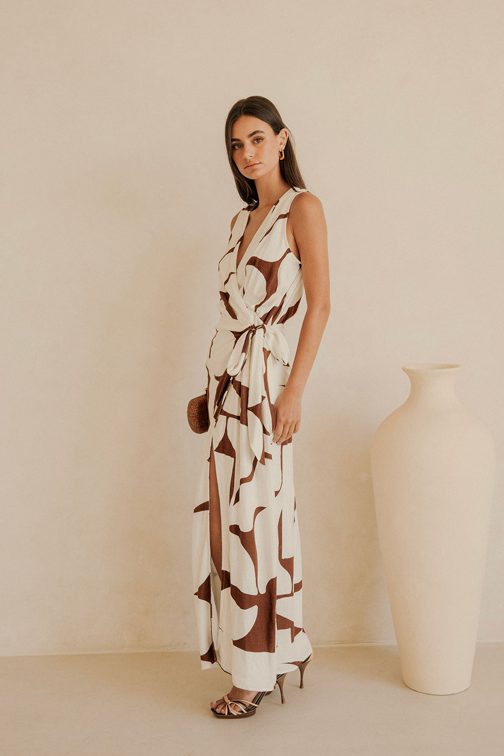 Sabo's Exclusive Madeira Sunroom Chocolate Women's Dress for Special Occasions