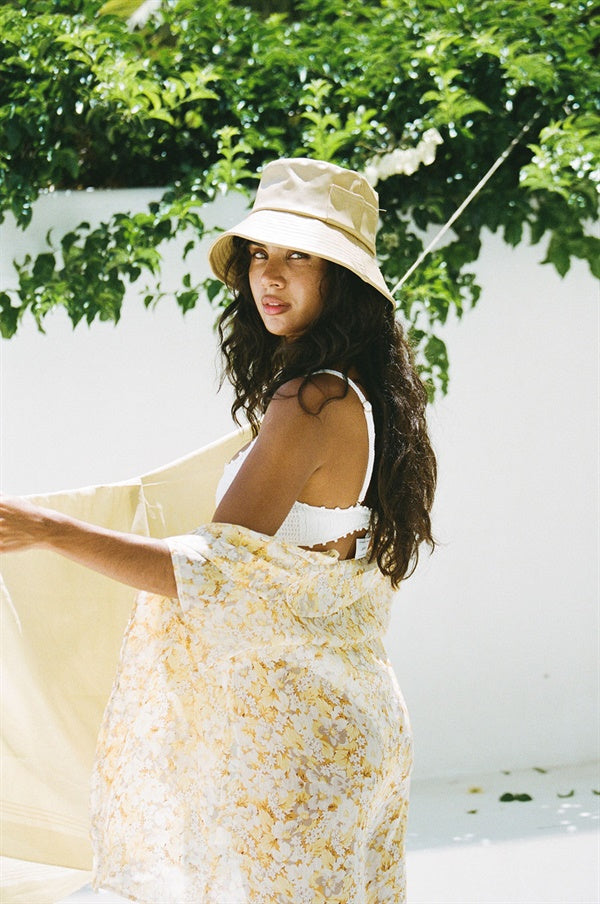 Fashionable Reece Sheer Floral Crepe Shirt Dress for Beach and Beyond