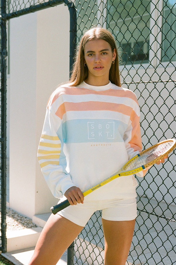 Unique Shutter Crew Sweater Sample with Minor Flaws