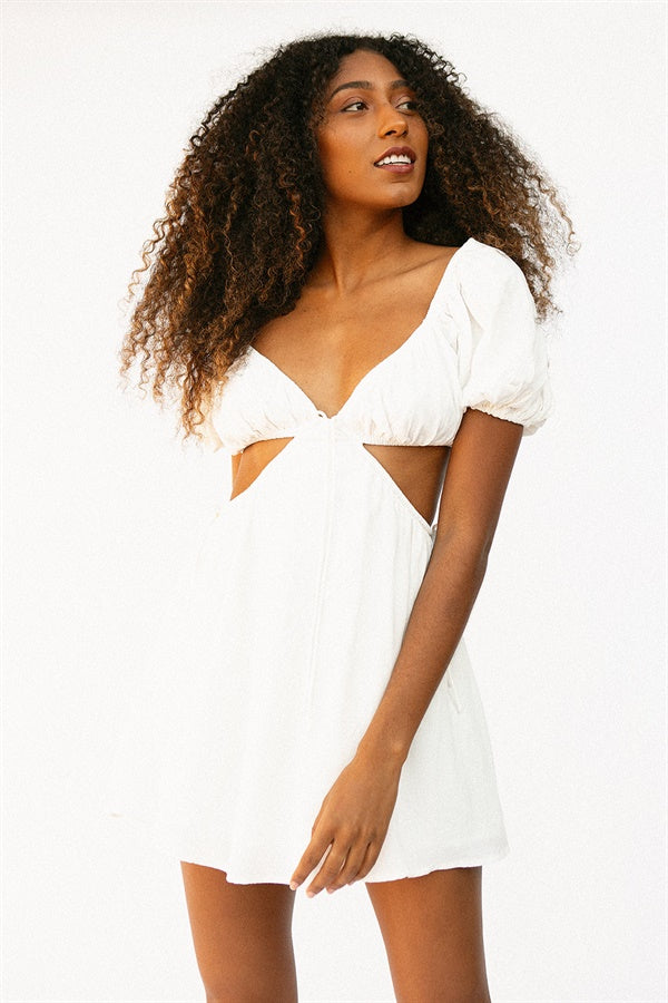 Exquisite Eilish Style Cutout Women's Vacation Dress