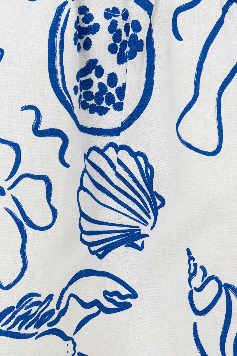 Sabo's Exclusive Backless Seaside-Inspired Mini Amie Dress with Shoreline Print