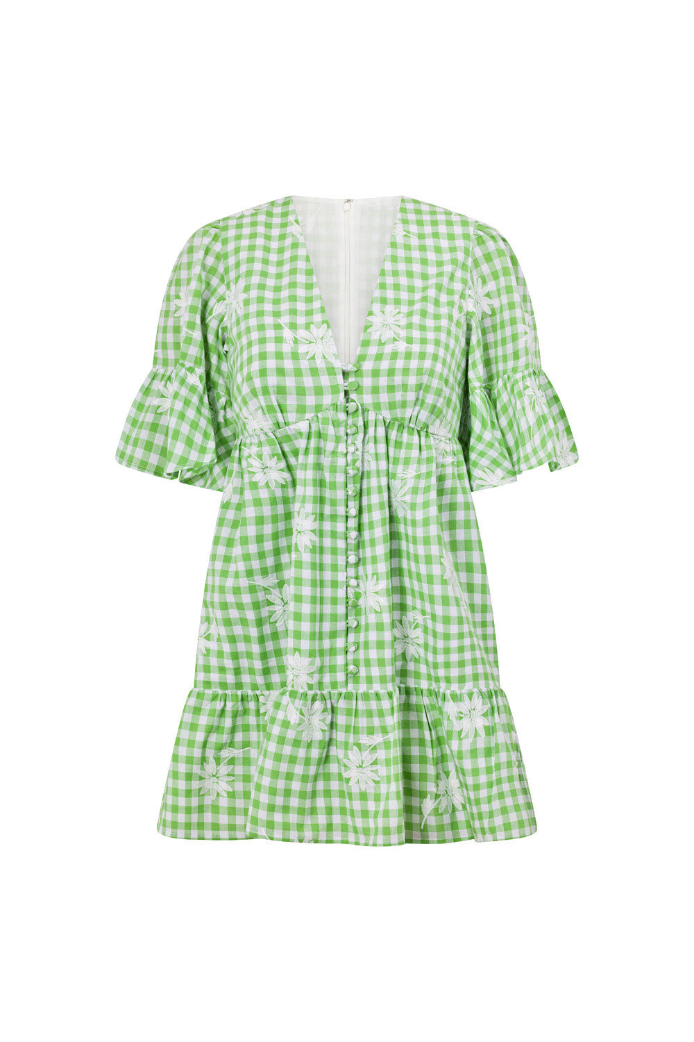 Unique Gingham Twyla Babydoll Dress - Sample Piece