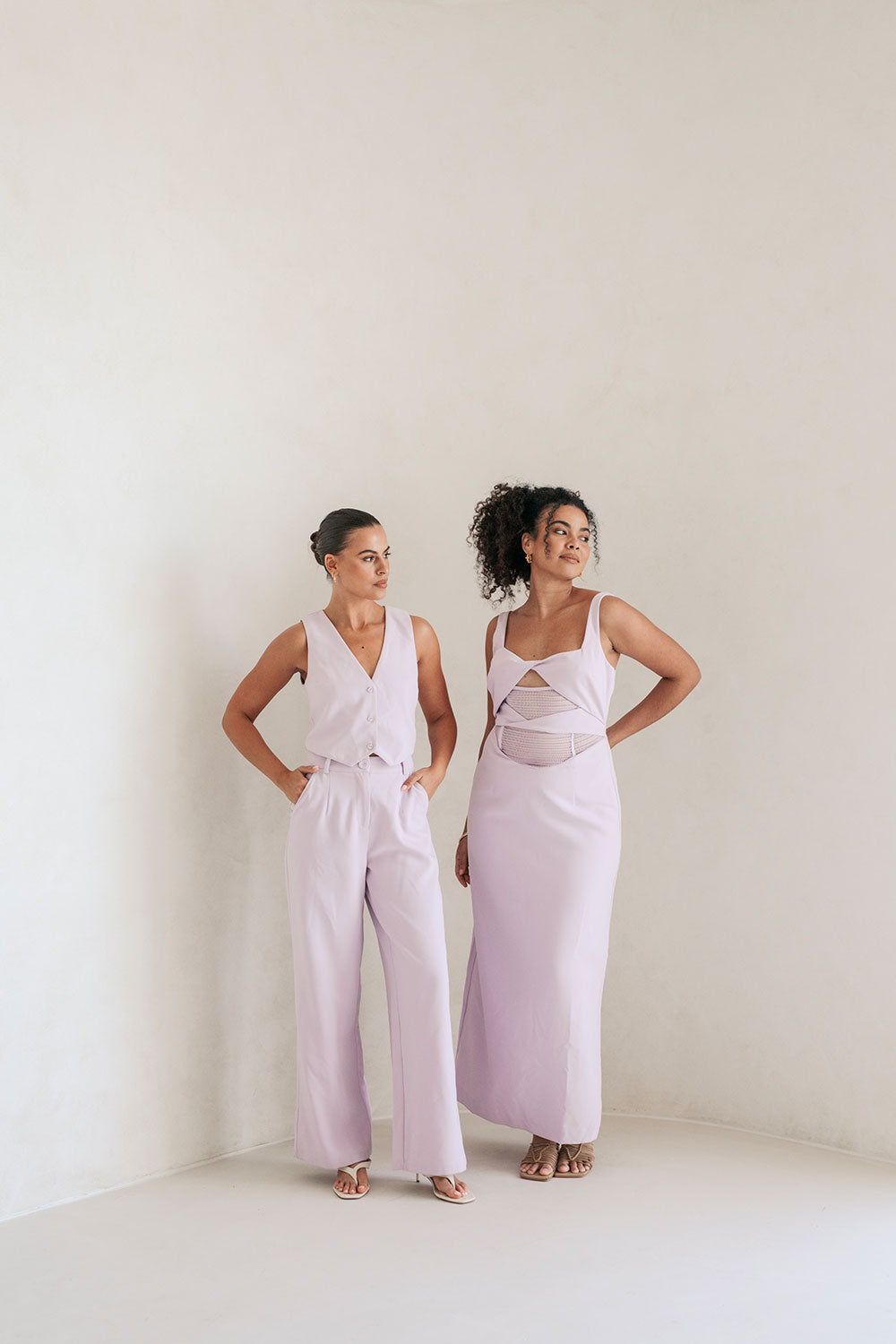 Lavender Zendra Midi Dress - One - of - a - Kind Sample