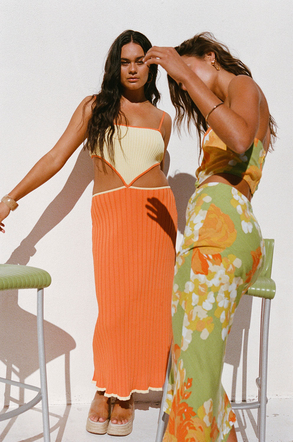 Exclusively Designed Sabo Maia Dress in Vibrant Yellow and Orange