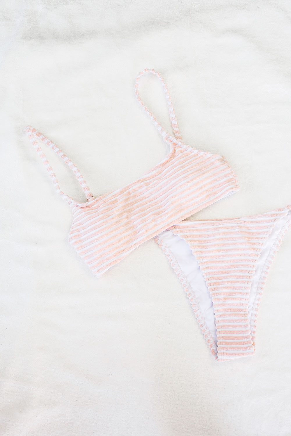 Pink Quay Scoop Bandeau - Fashionable Women's Beachwear Sample