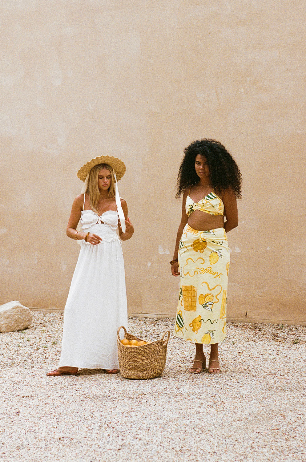 Unique Tillie Midi Skirt in Amalfi Citrus Shade
