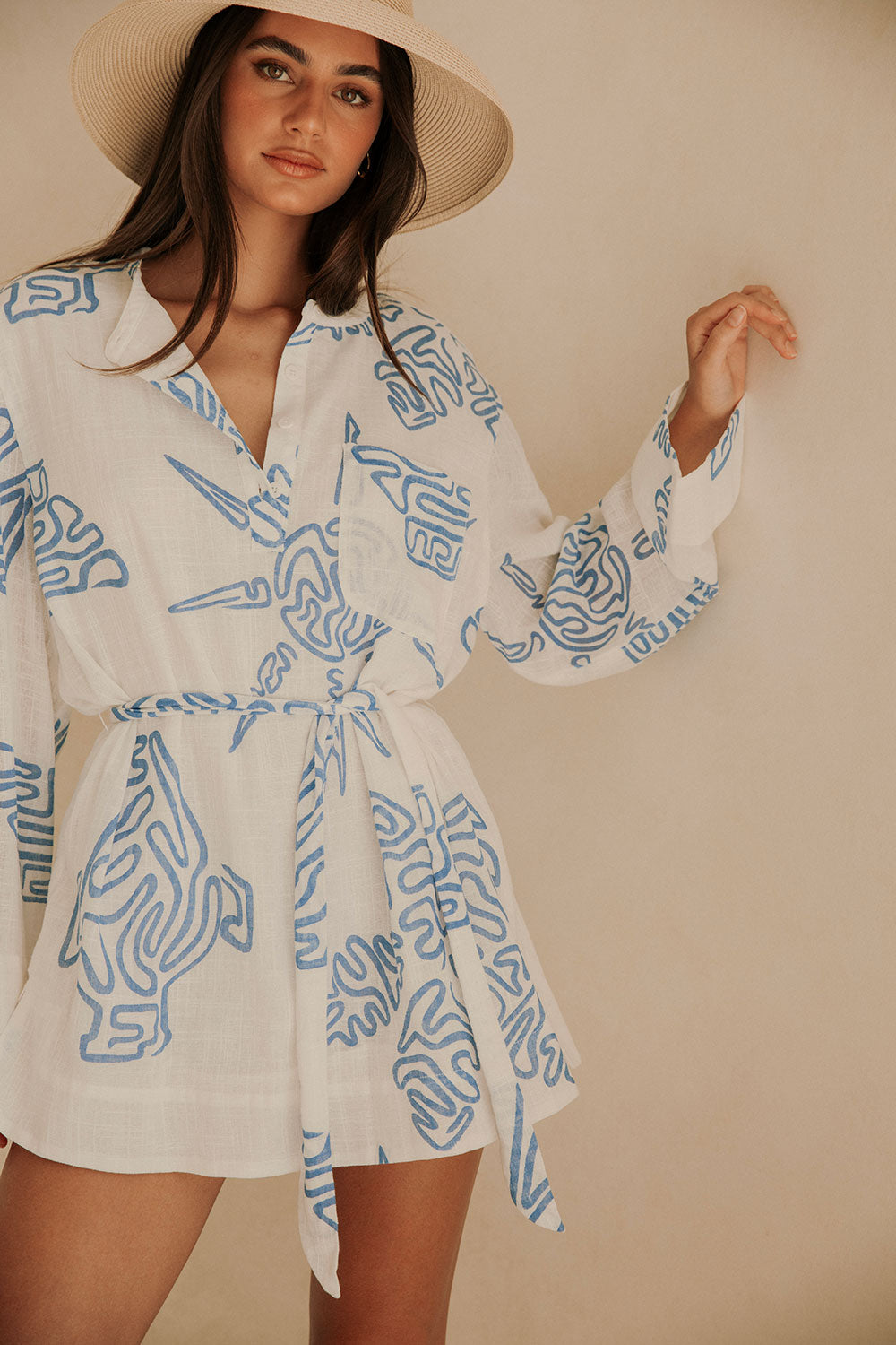 Ali Women's Summer Dress in Exclusive Evoke Blue Shade