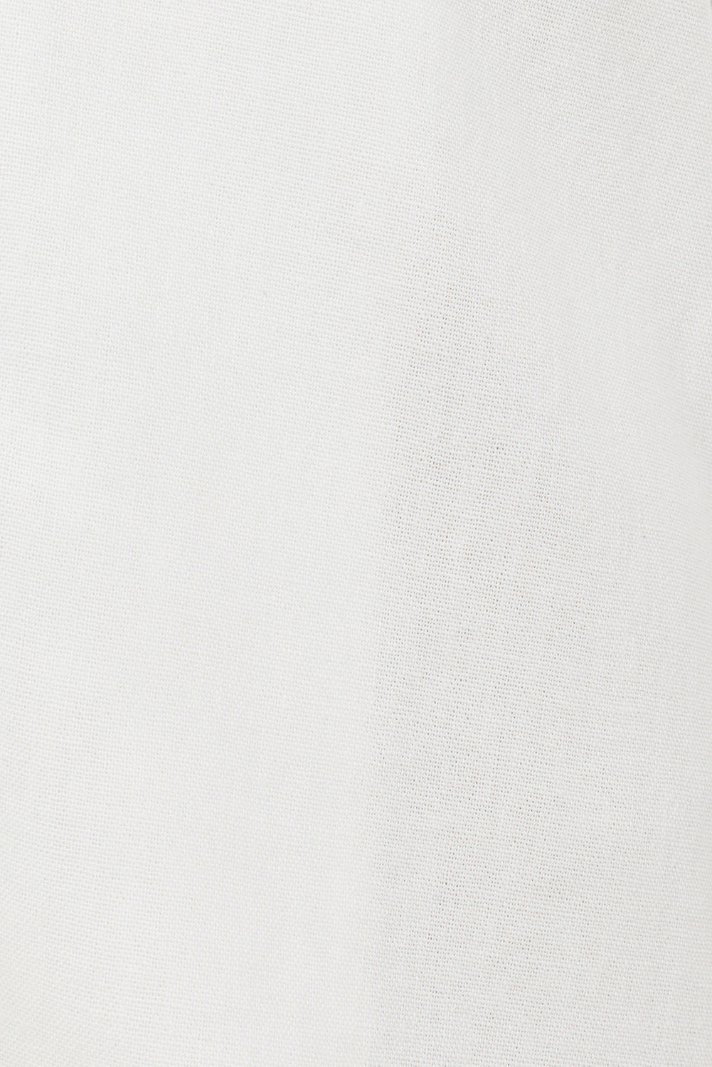 White Natural Linen Cotton Blend Relaxed Mallory Top with Drop Shoulders