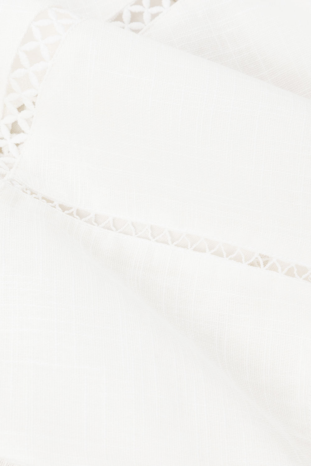 Elegant White Amelia Women's Cotton Top