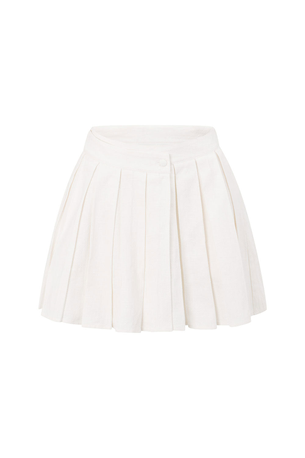 Elegant White High-Waisted Amity Wrap Skirt for Feminine Styling