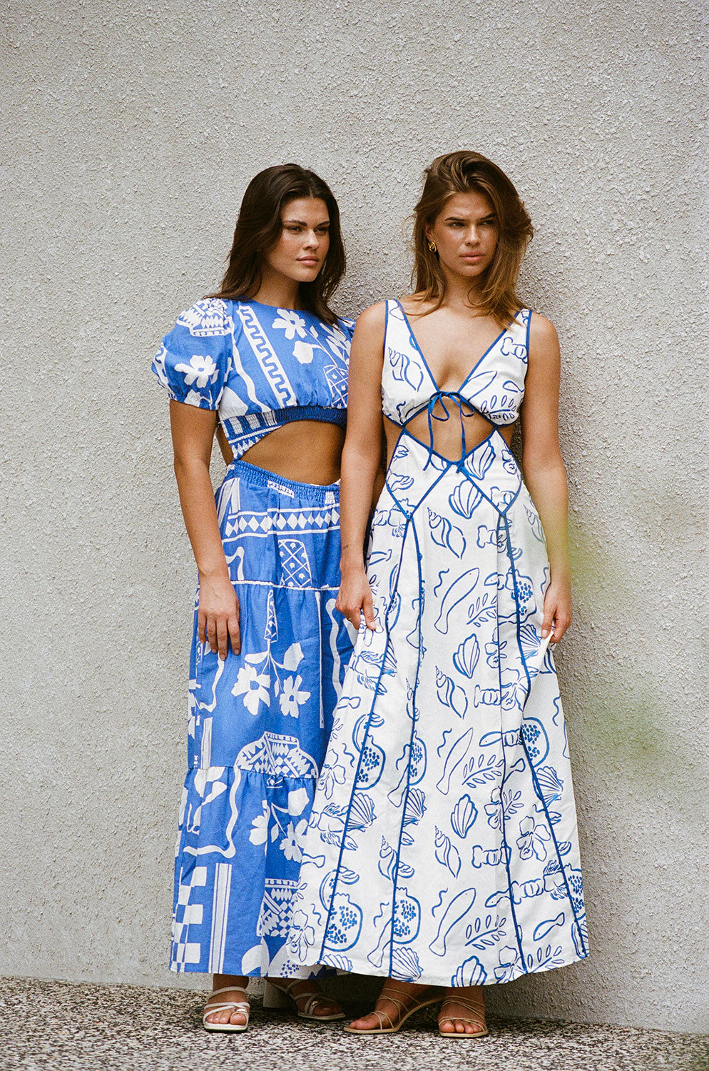 Women's Eliska Shoreline Print Midi Dress