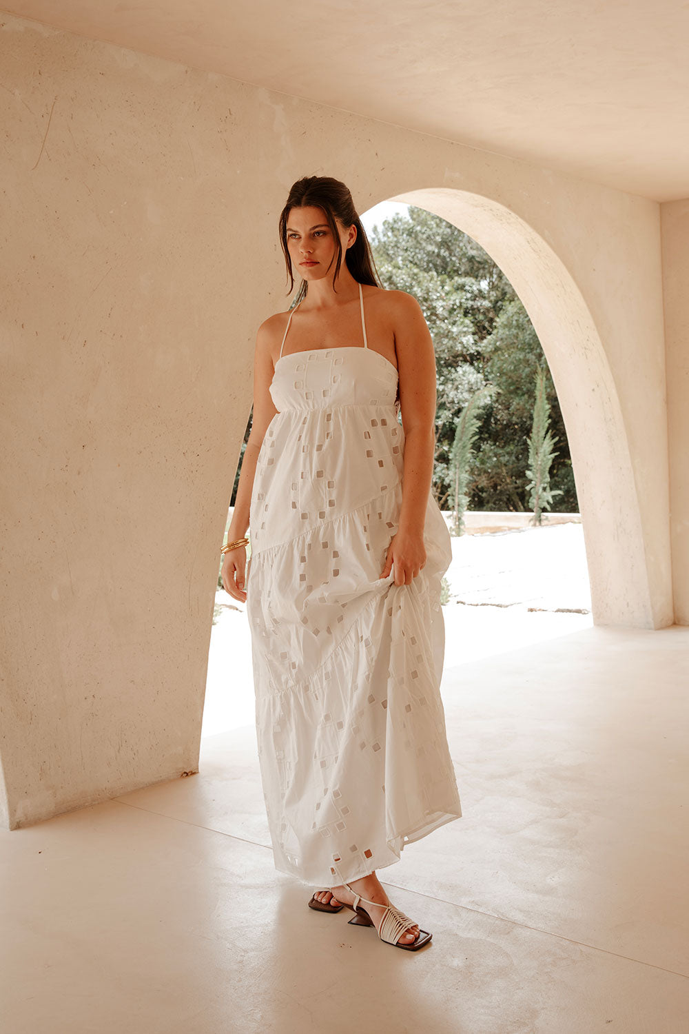 Exclusive Sample - Backless Cutwork Giselle Evening Dress