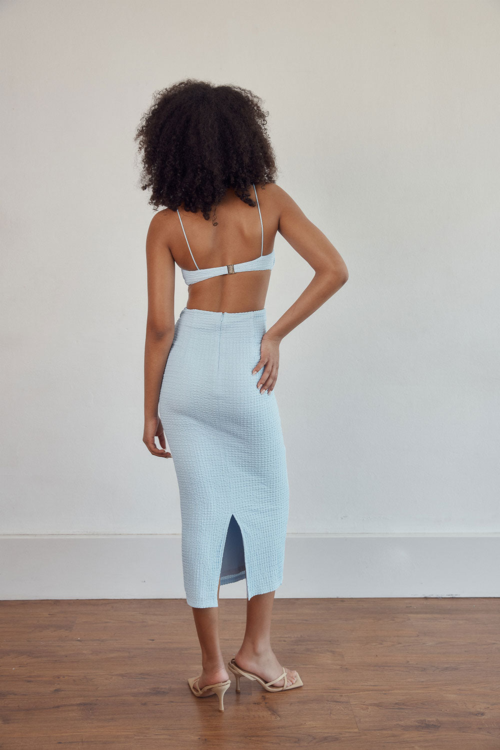 Unique Sutton Midi Dress Sample with a Faint Yellow Mark