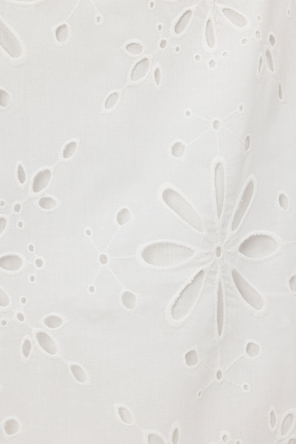 Exquisite White Cotton Voile Brigitte Ring Mini Dress by Sabo
