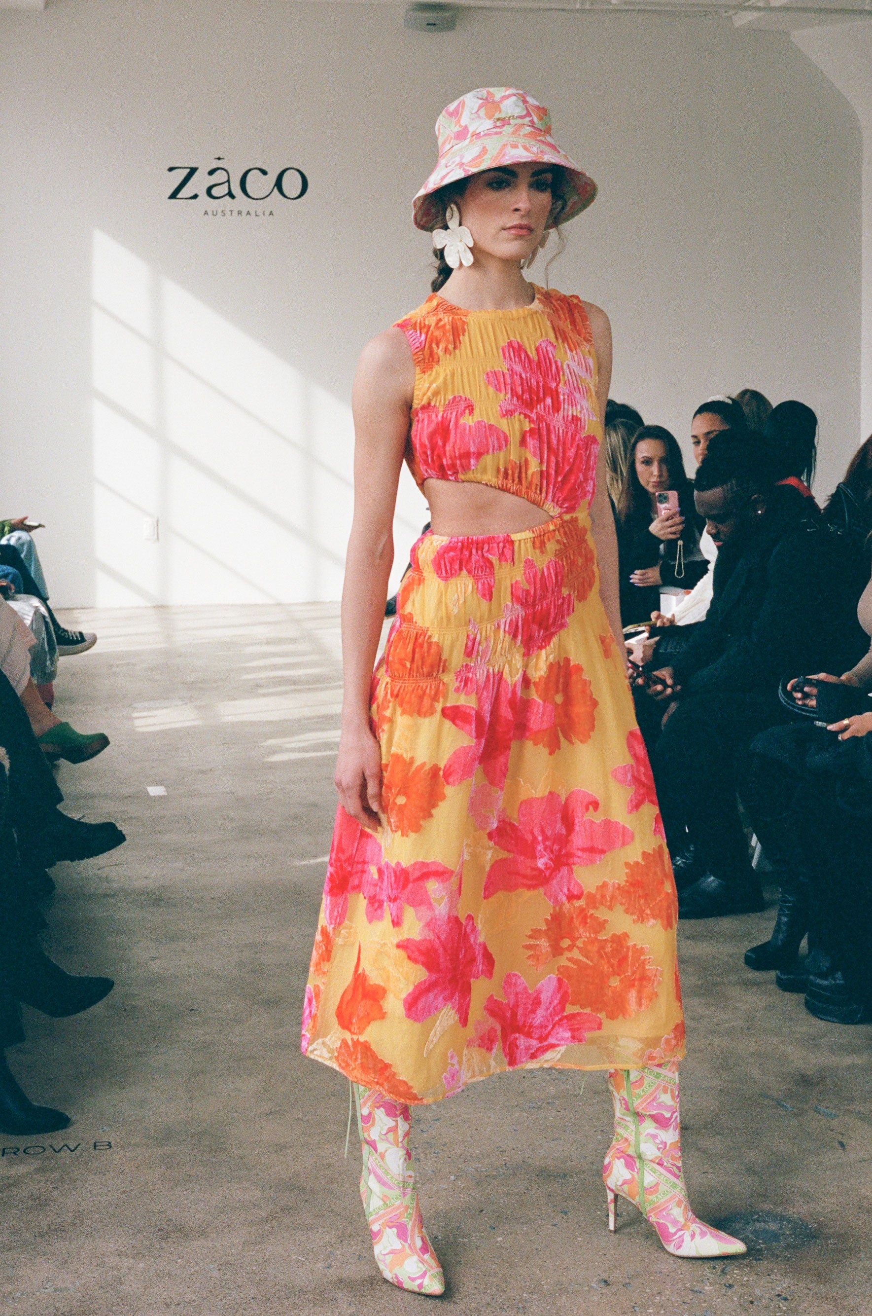 Unique Mariella Floral Sunny Midi Dress - One-of-a-Kind Sample