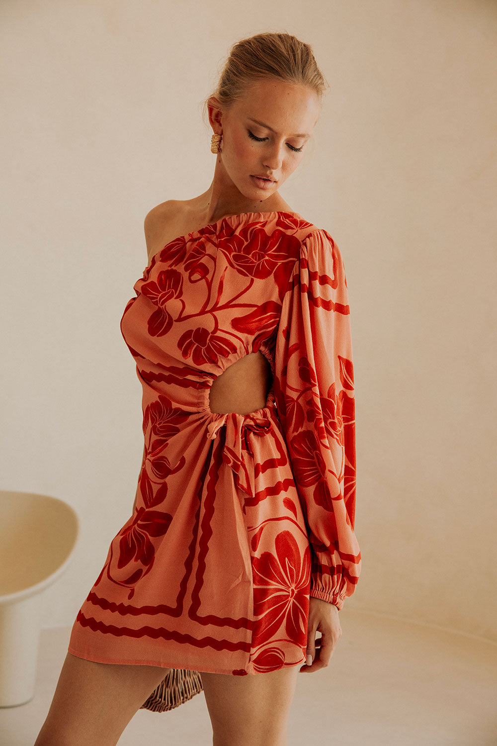Eila Women's Evening Dress - Fiore Postcards Inspired by Italian Sunsets