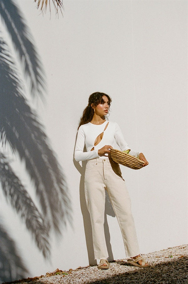 Exclusively Designed Sabo Camelia Soft Ribbed Warmth Bodysuit