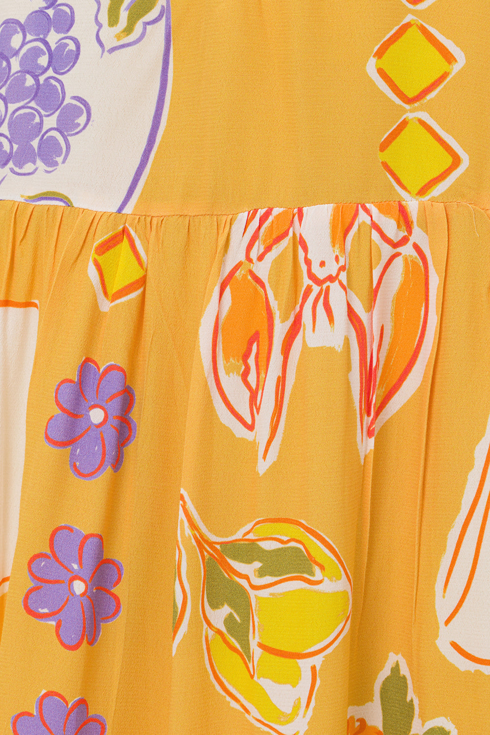 Sample of Aliza Women's Dress in Vibrant Ciao Yellow Color