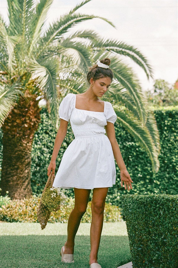Unique White Yasmin Sample Dress with a Special Touch