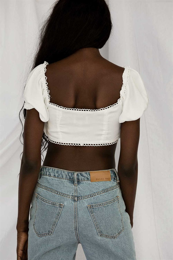 Elegant Silky Kenna Top with Renaissance Charm