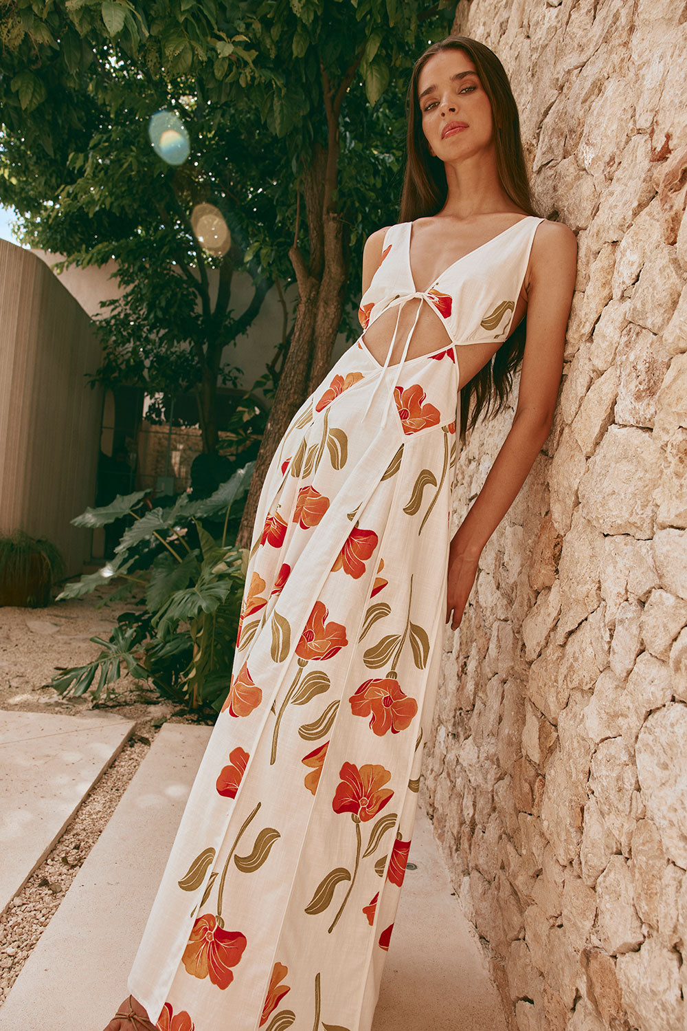Exclusive Sabo Eliska Maxi Dress with Stunning Poppy Print