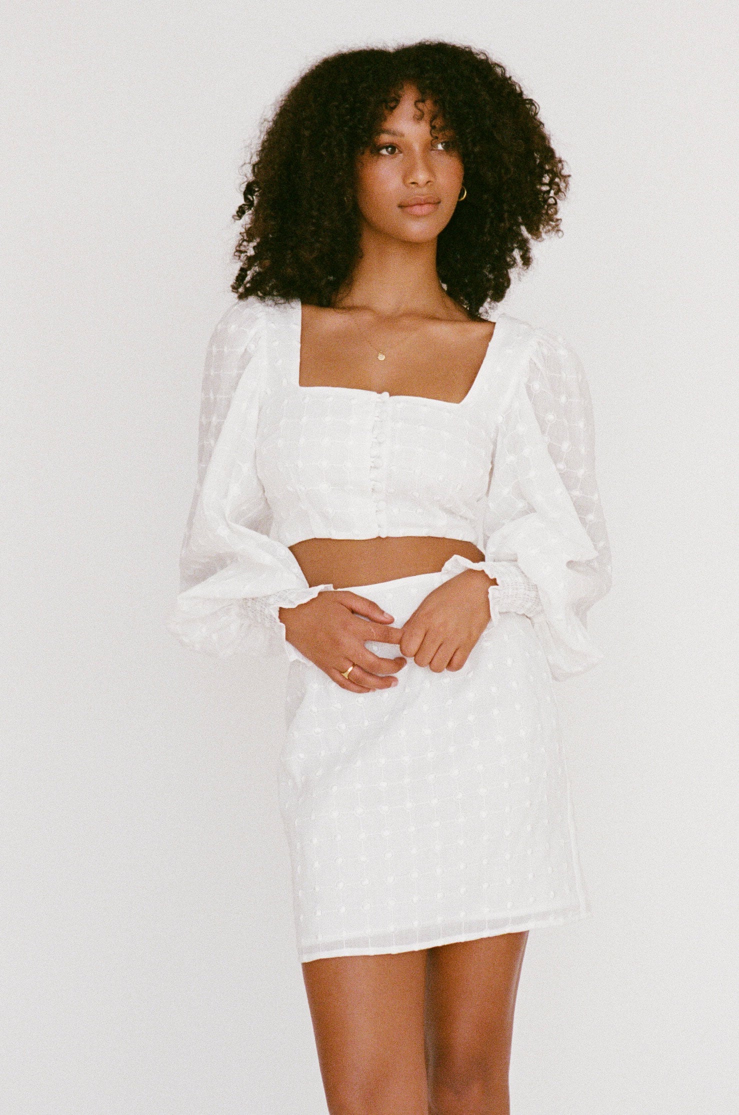 Unique Indiana Puff Top Sample with Minor Stitching Flaw