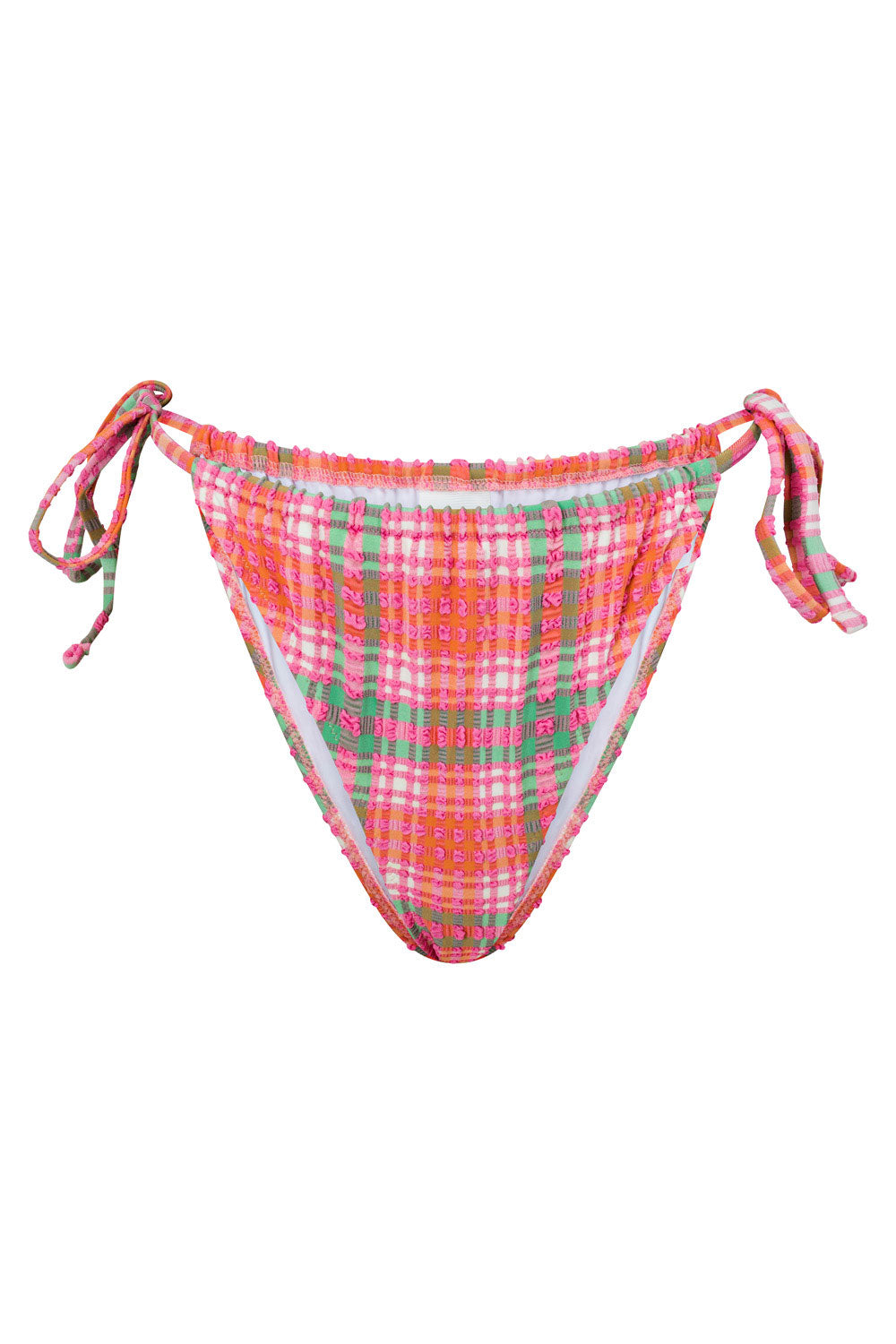 Sabo's Exclusively Designed Farren Pink, White, Orange & Green Tie Bottom