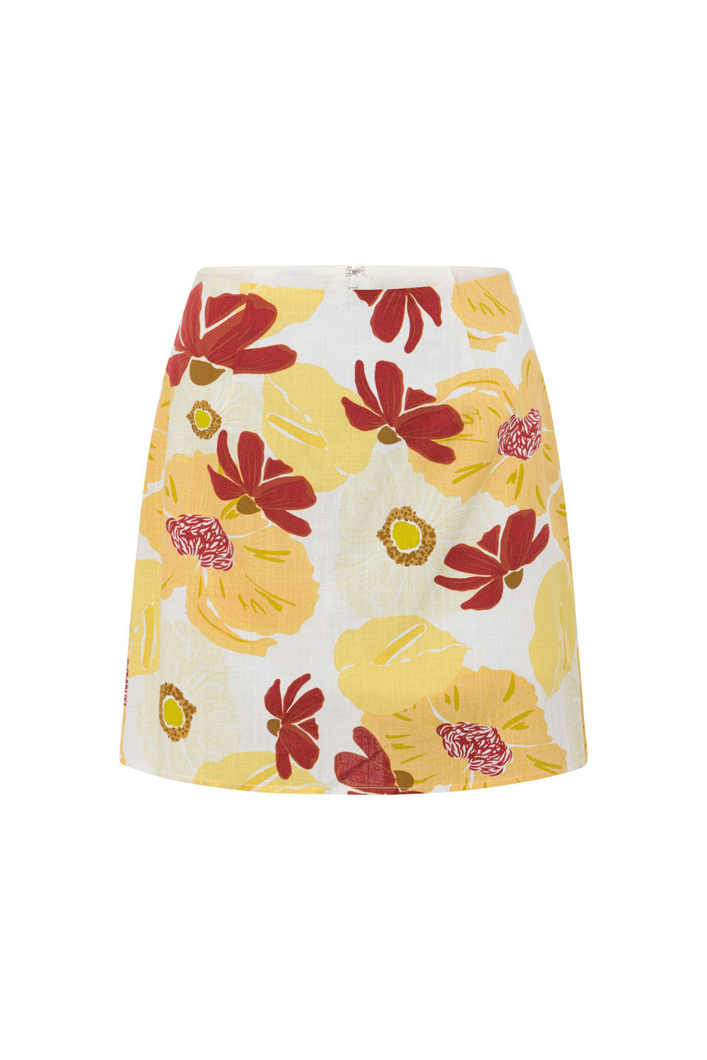 Exclusive Dusk Lily Print Cantrel Mini Skirt for Stylish Outfits