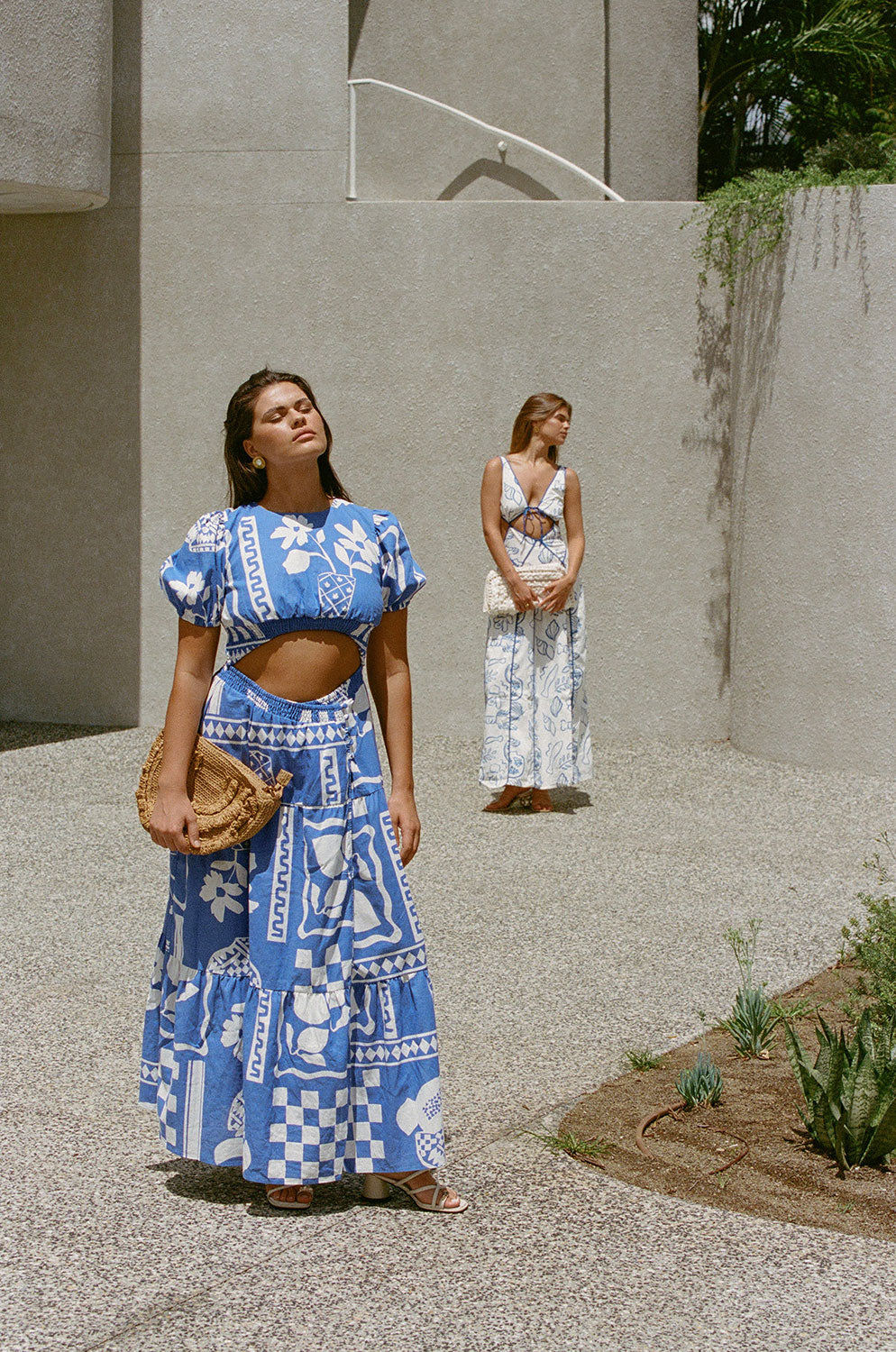 Exclusive Lemoni Blue Laiken Maxi Dress for Long Lunches