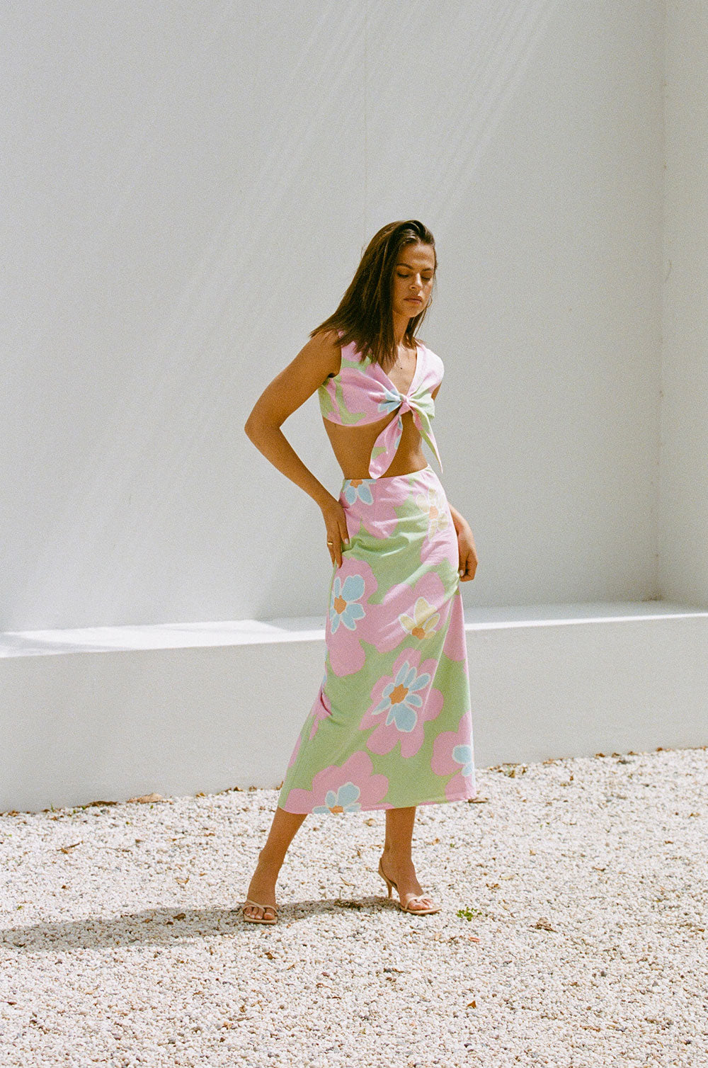 Exclusive Samira Hana Green Midi Skirt - Perfect XS Sample