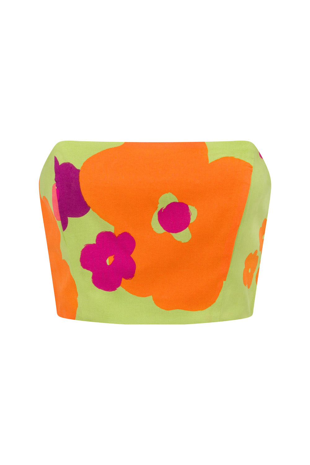 Unique Lime Floral Drea Top - One-of-a-Kind Sample
