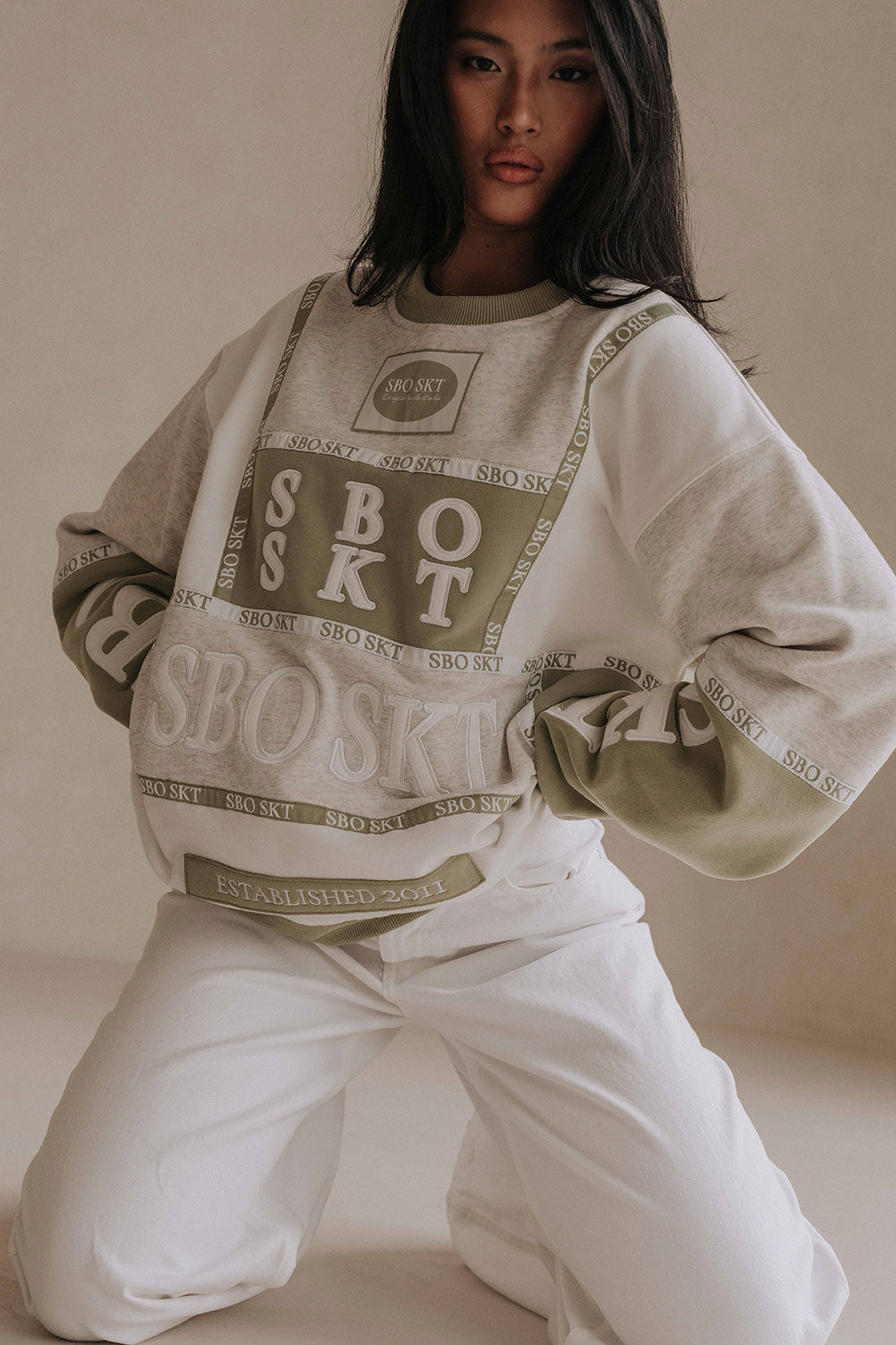 Unisex Fleece-lined Arlon Cotton Blend Sweater