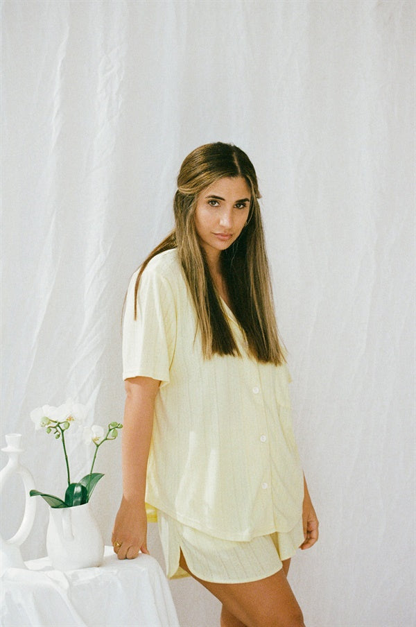 Siesta Lemon Pajama Top - Super Soft and Comfy Sleepwear