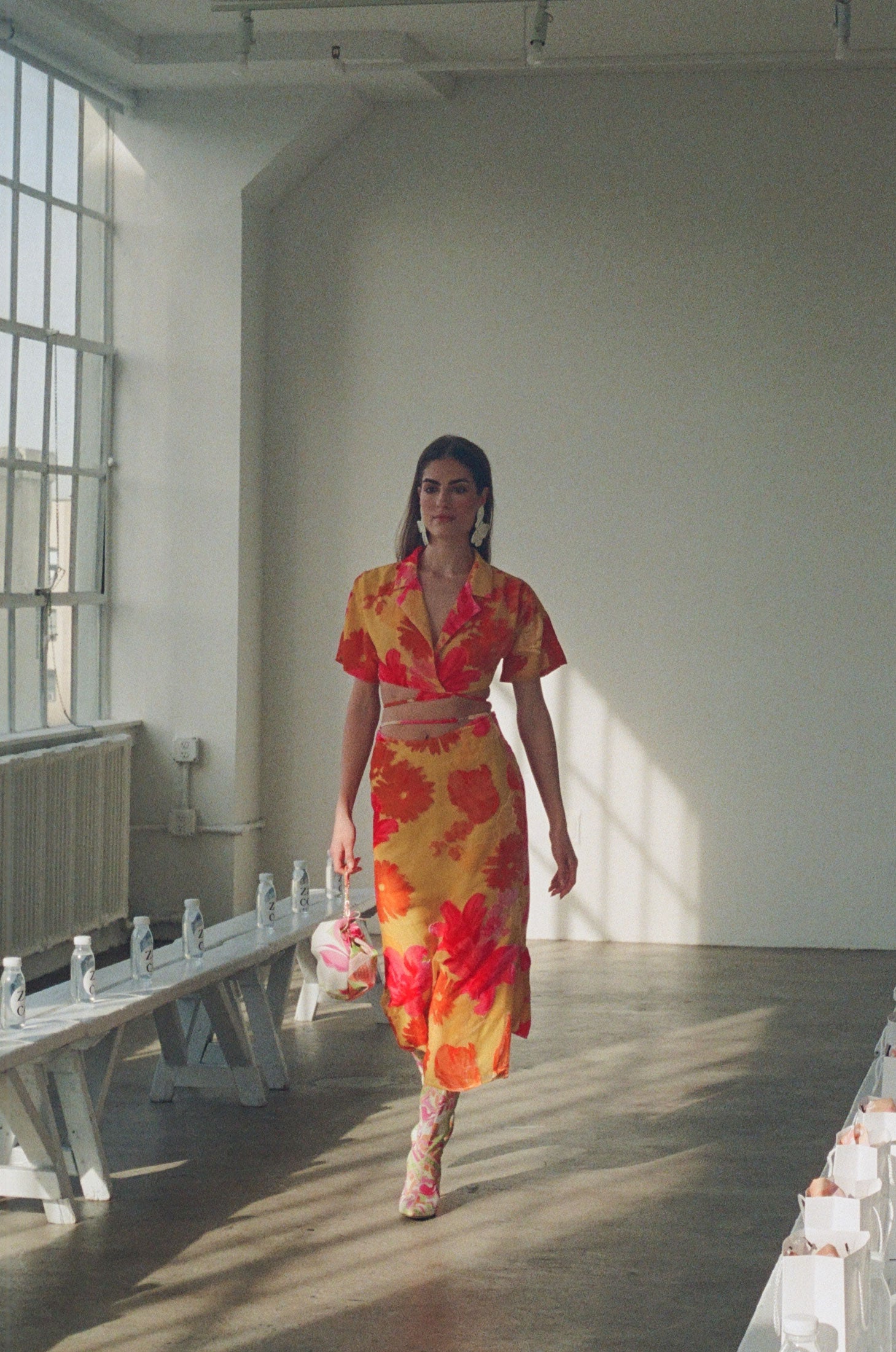 Sorrenta Floral Sunny Wrap Top - Exclusive Sample Piece