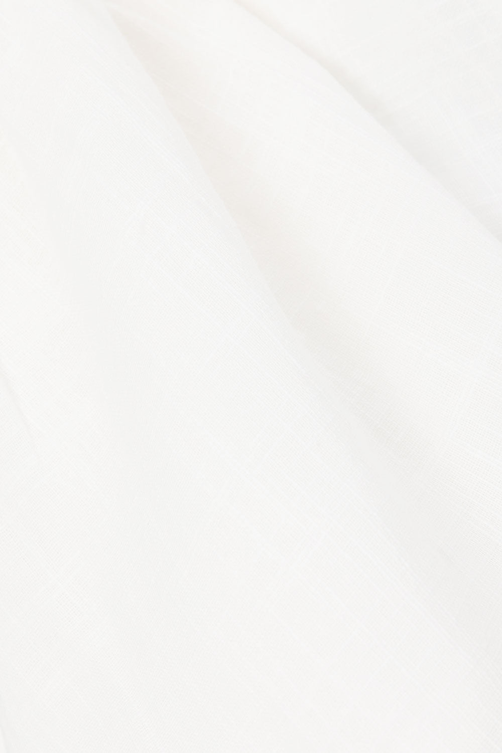Exclusive White Natural Cheesecloth Cotton High-Waisted Novalie Shorts