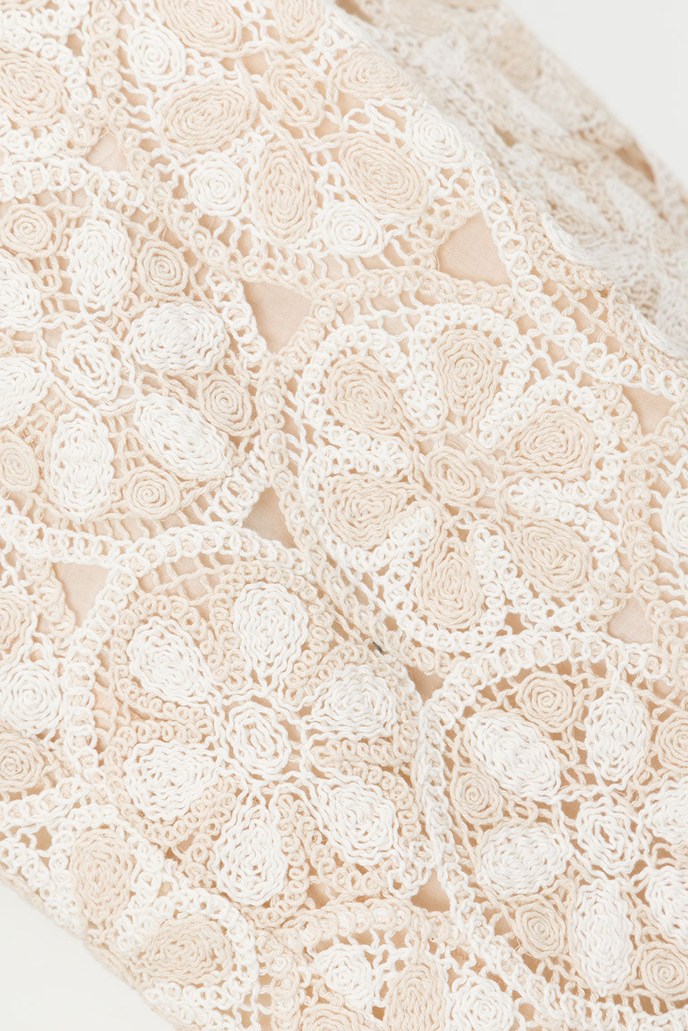 Ivory Kalila Cotton Crochet Women's Pants from Resort 2024 Collection