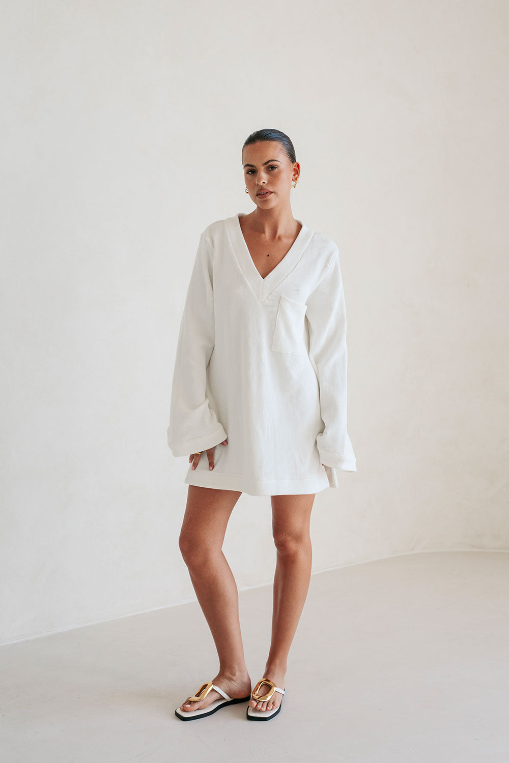 White Riya Vacation Dress - An Exclusive Sabo Design