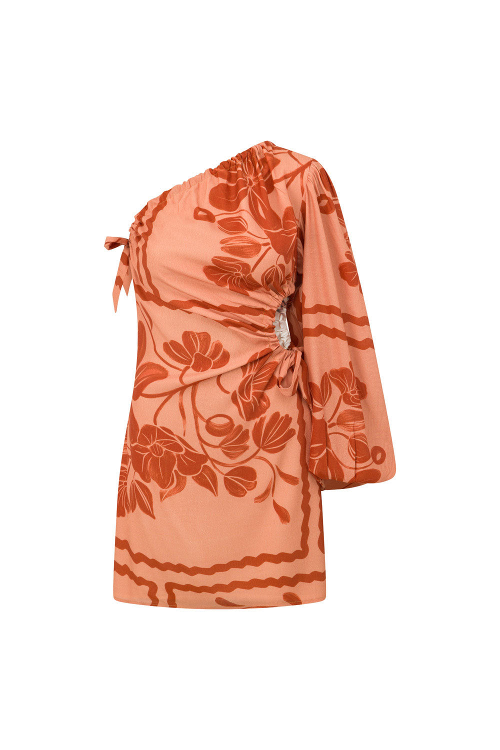 Unique Eila Dress with Fiore Postcards Design - Sample Piece