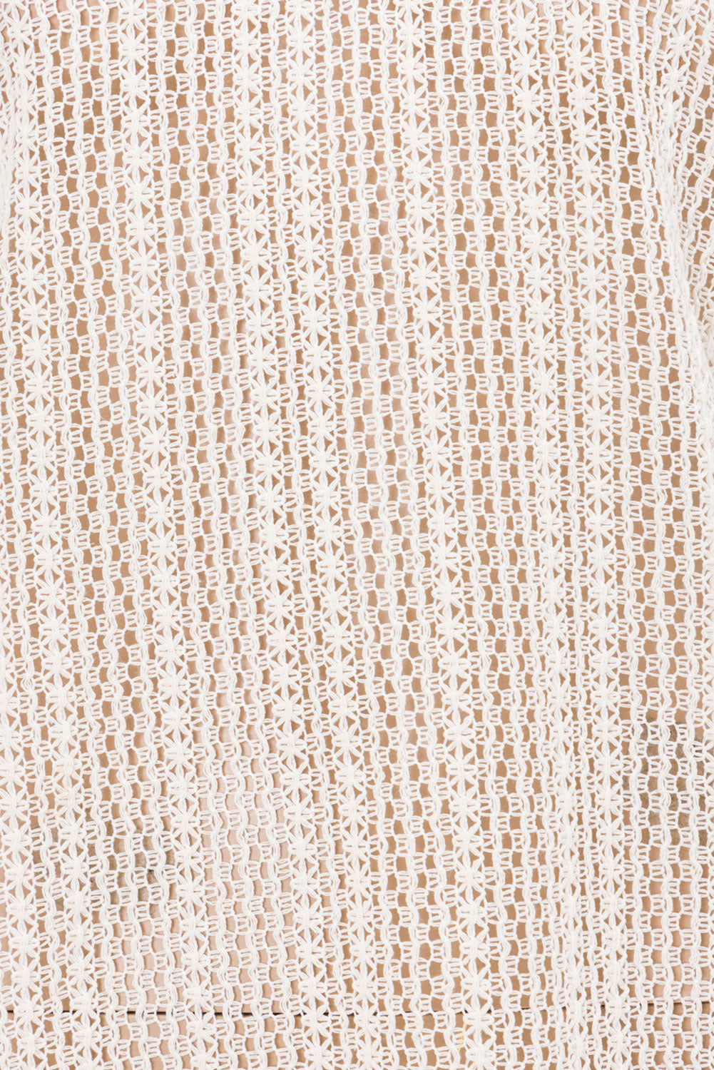 Luxurious Cream-hued Takito Woven Pants with Elasticated Waist