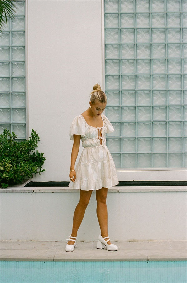 Unique Mercer Dress Sample with a Small Purple Mark