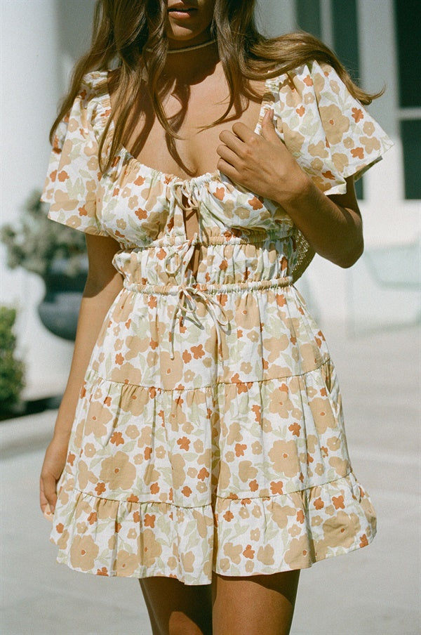 Unique Floral Tarika Dress - A One - of - a - Kind Sample
