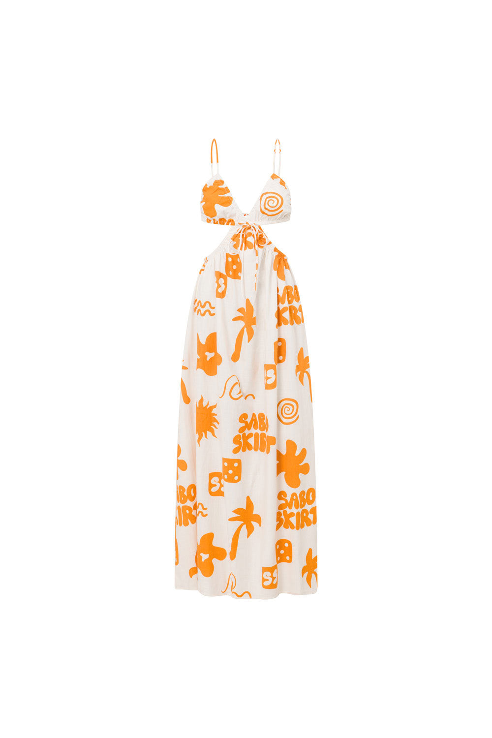 Toulouse Women's Maxi Dress in Objects Cream Color - Exclusive Sample