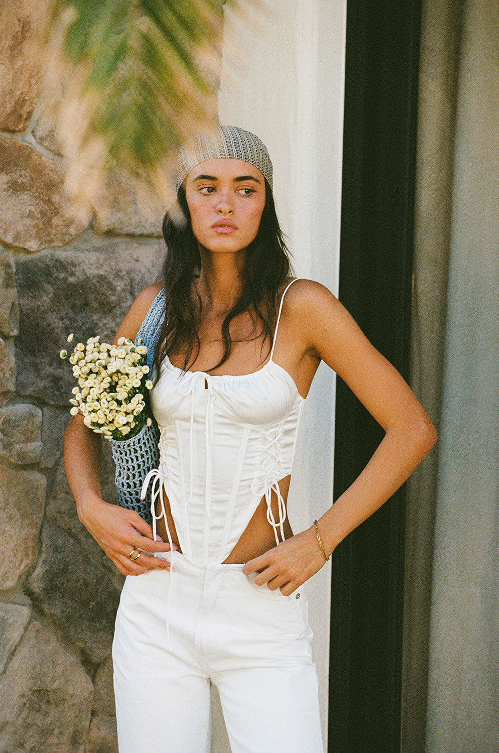 Sabo's Exclusive Silky White Kestrel Women's Top